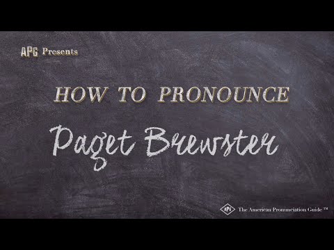 How to Pronounce Paget Brewster (Real Life Examples!)