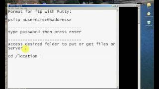 How to file transfer (SFTP) with command prompt