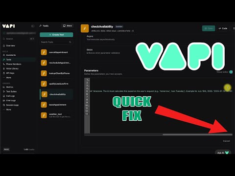 Vapi A.I Apply button fix!