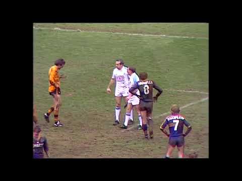 John Davidson takes a swing at Ray Price and gets decked  - Parramatta vs Balmain 1985 Minor Semi