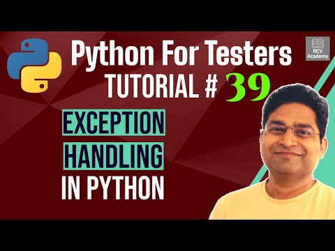 Python for Testers 39 Exception Handling in Python