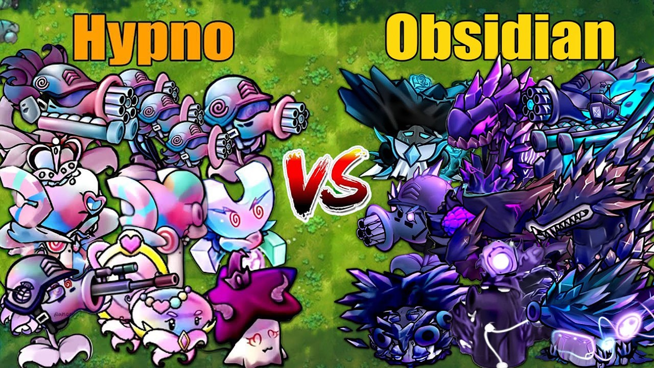 PVZ 1 Fusion 3.5 Challenge!! Team Hypno VS Team Obsidian VS 300 Zombie Random - Who Will Win?