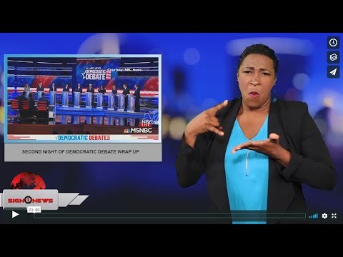 Second night of Democratic debate wrap up (ASL - 6.28.19)