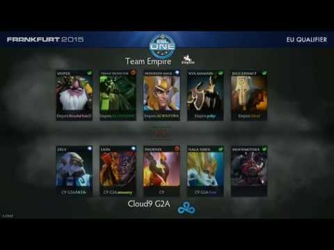 Dota 2 - Team Empire vs Cloud9 Game 2   ESL One Frankfurt Europe Qualifier
