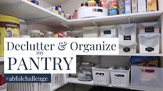 Decluttering and Organizing My Pantry | Organize My Pantry | #abfolchallenge