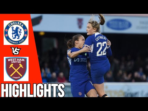 Chelsea vs West Ham United | All Goals & Highlights | Women’s Super League | 24/03/24