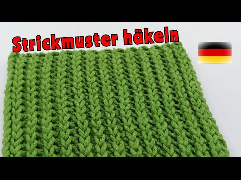 Einfaches Strickmuster häkeln
