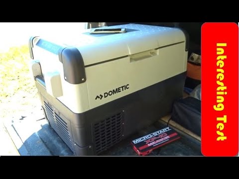 Dometic CFX50 Refrigerator Powered by a Jump Starter Test