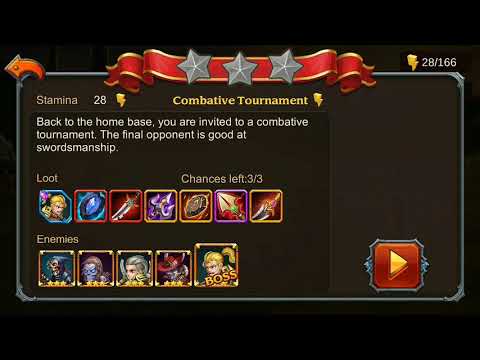 Heroes Charge Chapter 20 Elite 1-3 No Hero vip and 3 star