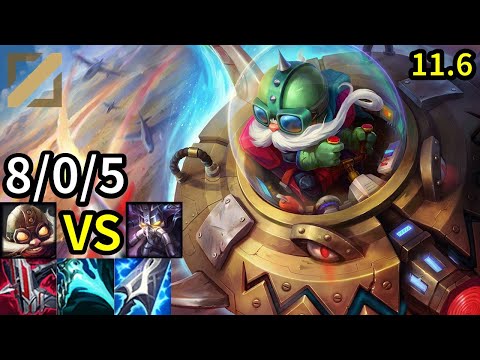 Corki Mid vs Kassadin - KR Grandmaster | Patch 11.6