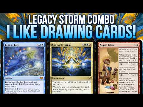 I LIKE DRAWING CARDS! Echo of Eons + Song of Creation + Artist's Talent | MTG Legacy