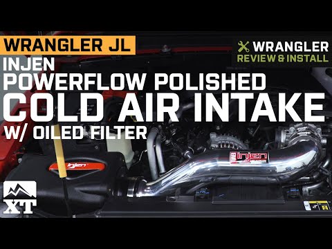 Wrangler JL 3.6L Injen Power Flow Cold Air Intake w/ Oiled Filter - Polished Review & Install