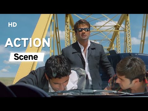 Suniel Shetty Best Performance | Dus Movie Scenes | Hindi Movie Action Scenes