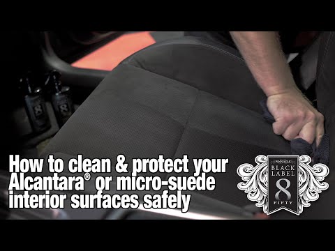 How to safely clean Alcantara or micro-suede interiors