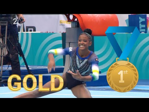 GOLD 🥇 Julia Coutinho BR Floor Final 13,100 World Challenge Cup 2025 Koper