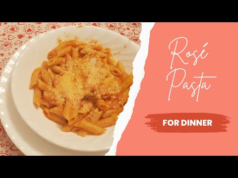 Creamy Rosé Pasta Recipe | Easy Romantic Dinner Idea ❤️
