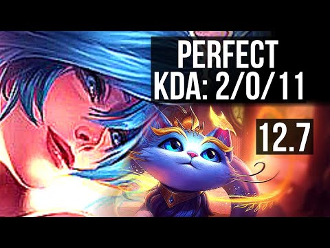 SONA & Zeri vs YUUMI & Jhin (SUP) | 2/0/11, Rank 4 Sona | EUW Challenger | 12.7