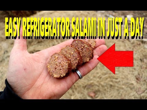 EASY REFRIGERATOR SALAMI IN JUST A DAY!