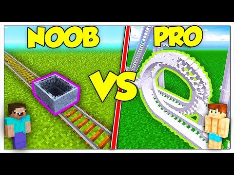 MONTAGNE RUSSE NOOB CONTRO PRO! - Minecraft ITA
