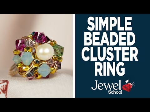 How To Make A Simple Beaded Cluster Ring | Jewelry 101