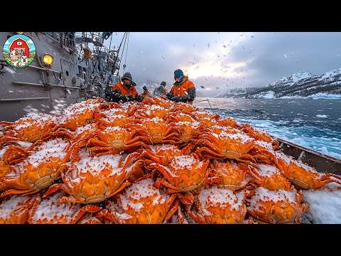 Fishing Tons Of Snow Crab And King Crab | AMAZING CRAB CATCHING & PROCESSING