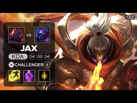 Jax vs Sion Top - KR Challenger - Patch 12.7 Season 12