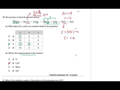 IAL Chemistry Unit2 Oct 2021 section A