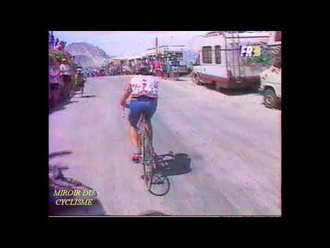 Tour 1992  -  13ème étape - St Gervais à Sestrieres  - Passage du col de l'Iseran (2770 m)