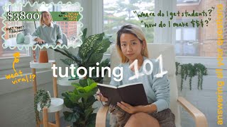how i make $3-4K/mo tutoring📚: answering ur questions + watch me teach!!