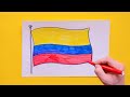 How to draw the National  Flag of Colombia