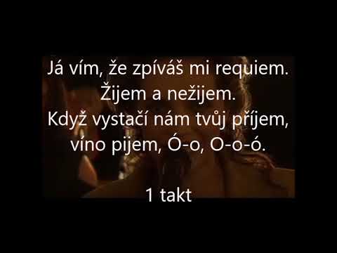 Zpíváš mi requiem, Lucie Bílá, karaoke lyrics