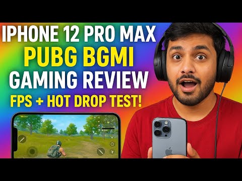 iPhone 12 Pro Max PUBG & BGMI Gaming Review | FPS + Hot Drop Test!🤔 #12promax