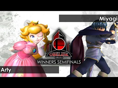 Melee: Arty (Peach) V Miyagi (Marth/Fox) - Obelisk 61 Tournament SSBM
