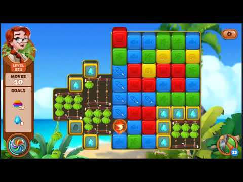 Lost Island Blast Adventure Level 851 - NO BOOSTERS 🏝️ | SKILLGAMING ✔️