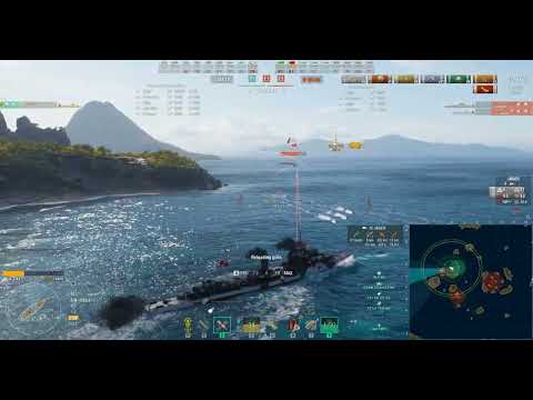 World of Warships Z-44 1 VS 3 2023 10 21   21 49 21 02 DVR