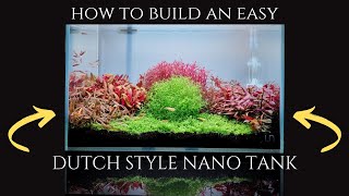 EASY DUTCH STYLE AQUASCAPE SETUP HOW TO SETUP DUTCH STYLE NANO TANK - BETTA FISH TANK SETUP - UNS 5N