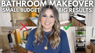 BARNHOUSE SMALL BATHROOM MAKEOVER ON A BUDGET | DIY SMALL BATHROOM TRANSFORMATION | BEFORE & AFTER