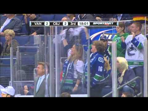 Canucks vs Jackets Cody Hodgson Goal