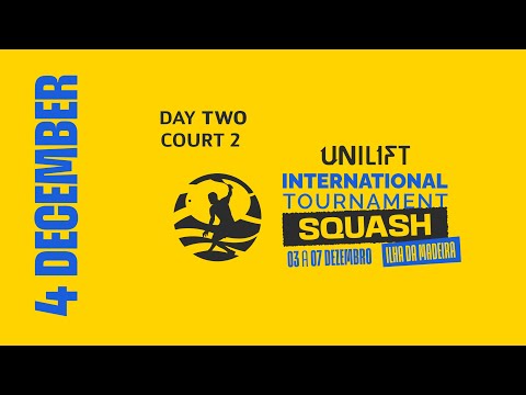 UNILIFT MADEIRA INTERNATIONAL SQUASH TOURNAMENT 2025 | DAY 2 | COURT 2