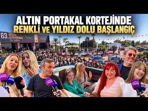 Altın Portakal kortejinde renkli ve yıldız dolu başlangıç