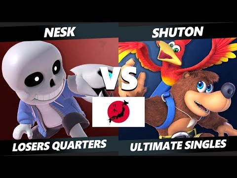 Uesma 25 SSBU - Nesk (Mii Gunner) Vs. Shuton (Banjo) Smash Ultimate Tournament Losers Quarters