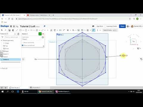 Onshape: Lesson 2 Loft and Shell