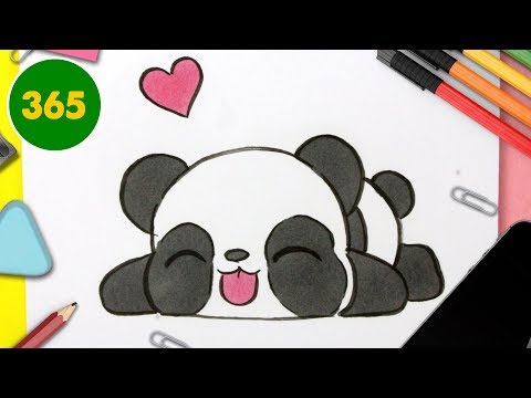 COMMENT DESSINER PANDA KAWAII ÉTAPE PAR ÉTAPE – Dessins kawaii facile