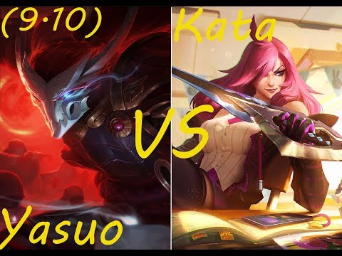 TheDarkNinja | 750K YASUO VS SILVER KATARINA (9.10) GAMEPLAY