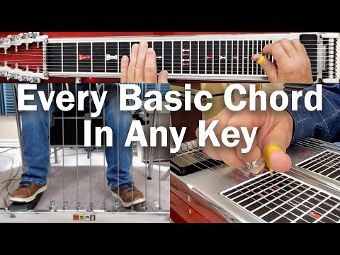 How to Play Every Basic Chord in any Key on the Pedal Steel Guitar | Lesson