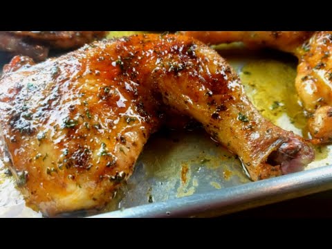 The Most Flavorful Crispy, Moist Chicken Leg Quarters | Chicken Leg Quarter Recipe
