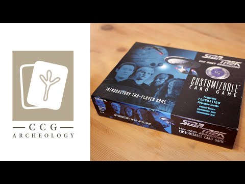 Star Trek CCG Introductory Two-Player Game Opening/Unboxing (STCCG) - CCG Archeology