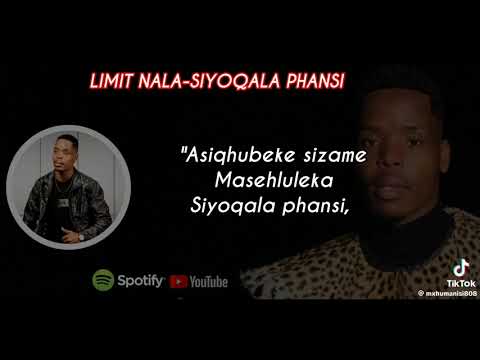 Siyoqala phansi lyrics