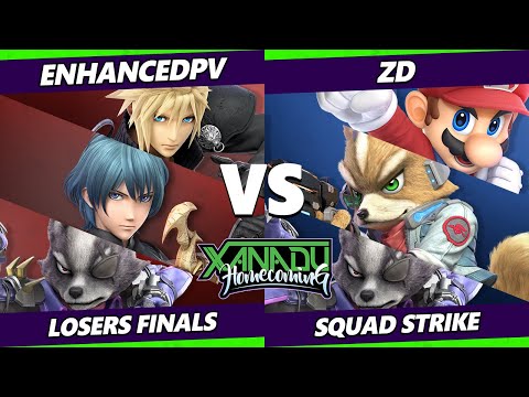 Xanadu Homecoming Squad Strike Losers Finals - enhancedpv Vs. ZD - Smash Ultimate - SSBU