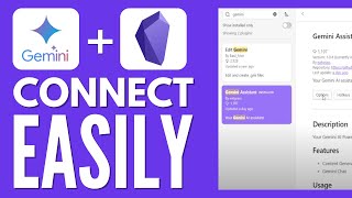 How to Connect Google's Gemini AI in Obsidian Vault (Tutorial For Beginners)